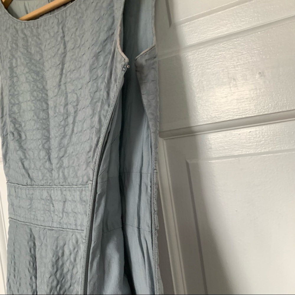 J. Crew A-Line Sleeveless Retro Dress Pockets Gray - Picture 6 of 12